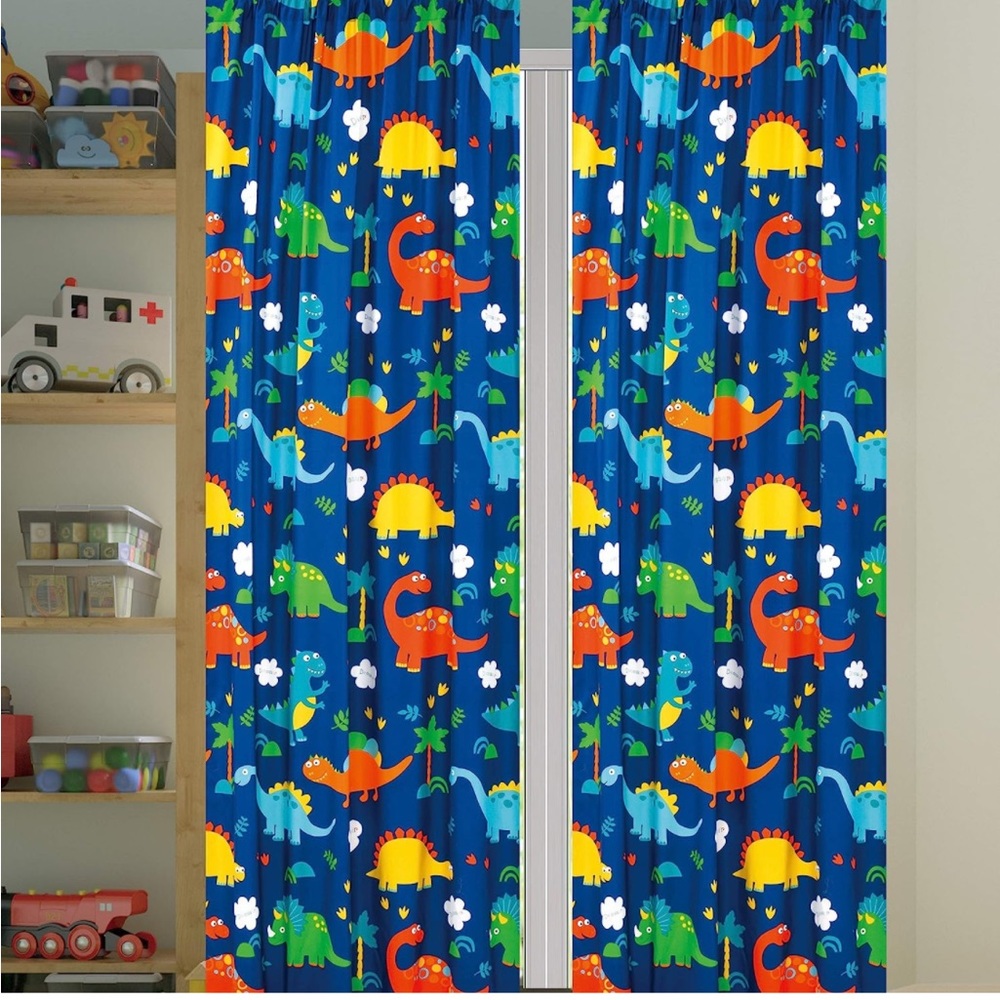 Dinosaur curtains